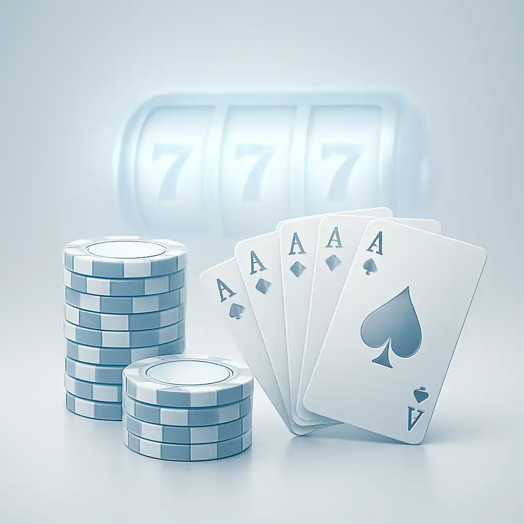 Winsroyal Casino welcome bonus illustration with cards and chips